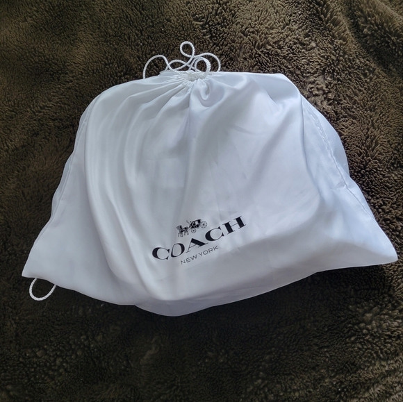 Pebbled Leather Bone Coach Crossbody Bag - Picture 3 of 5